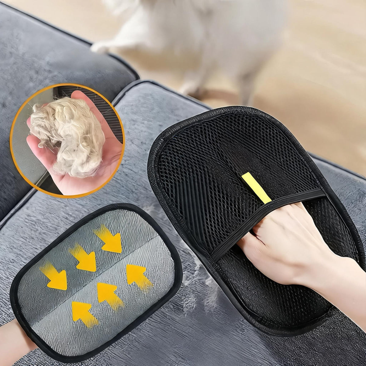 Pet Deshedding Rake – main product photo on white background